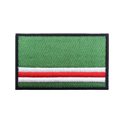 Patch Drapeau Tchétchène Brodé 3D – 8×5 cm | Hook & Loop ou Thermocollant | Insigne Militaire - BLACKBEARD OUTDOOR INDUSTRIES