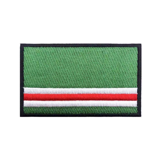 Patch Drapeau Tchétchène Brodé 3D – 8×5 cm | Hook & Loop ou Thermocollant | Insigne Militaire - BLACKBEARD OUTDOOR INDUSTRIES