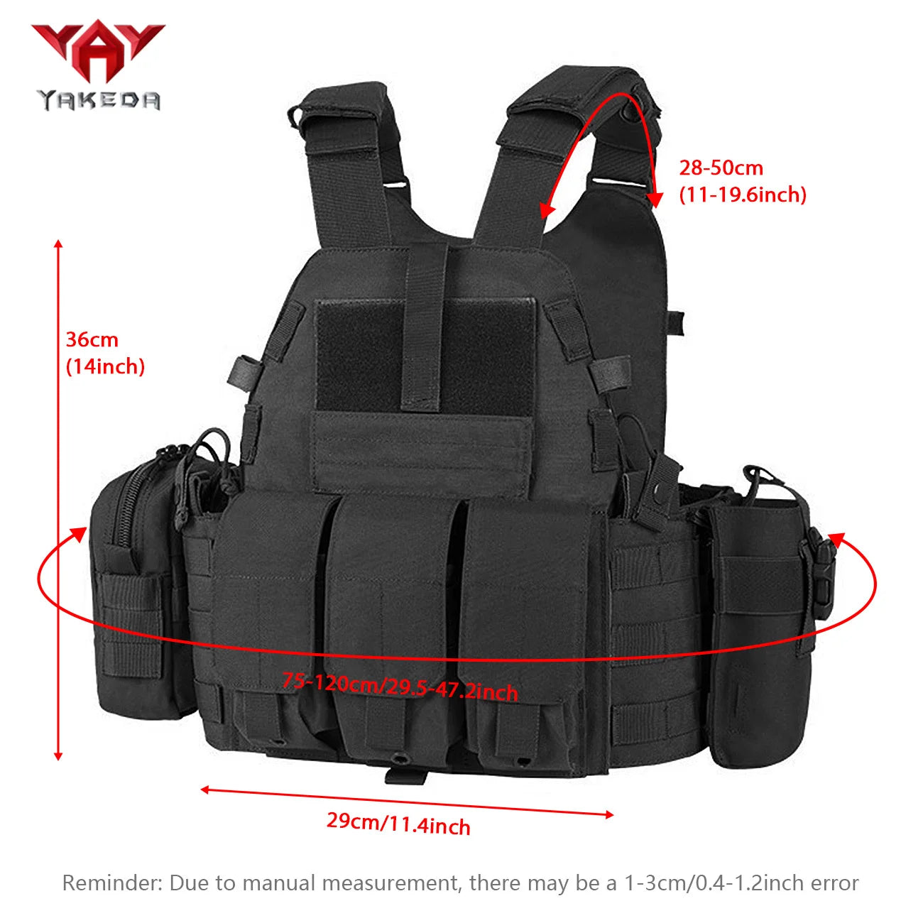 Gilet d'entraînement léger YAKEDA MOLLE pour activités en plein air et formation multi-fonctionnelle - BLACKBEARD OUTDOOR INDUSTRIES