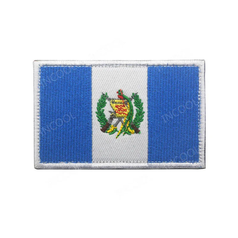 Patch Drapeaux Brodés Amérique et Caraïbes – 8×5 cm avec Velcro - BLACKBEARD OUTDOOR INDUSTRIES