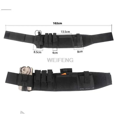 Ceinture Tactique de Sécurité Multifonctionnelle avec Kit Utilitaire – Ceinture Souple Rembourrée, Porte-Téléphone, Pochette pour Chargeur, et Accessoires BLACKBEARD OUTDOOR INDUSTRIES