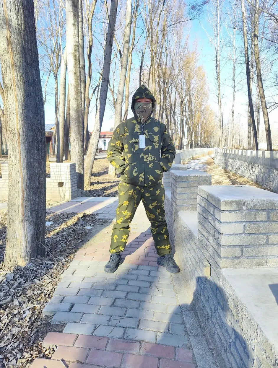 Tenue Camouflage Tactique Été – ATFG EMR White/Yellow Flower – Veste & Pantalon - BLACKBEARD OUTDOOR INDUSTRIES