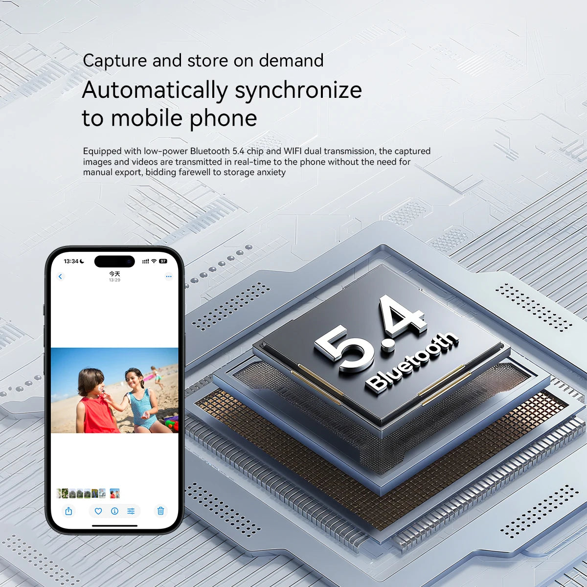 Blackview BV100 Lunettes Connectées AI – Caméra 8MP, Bluetooth 5.4, Traduction 23 Langues | IP54