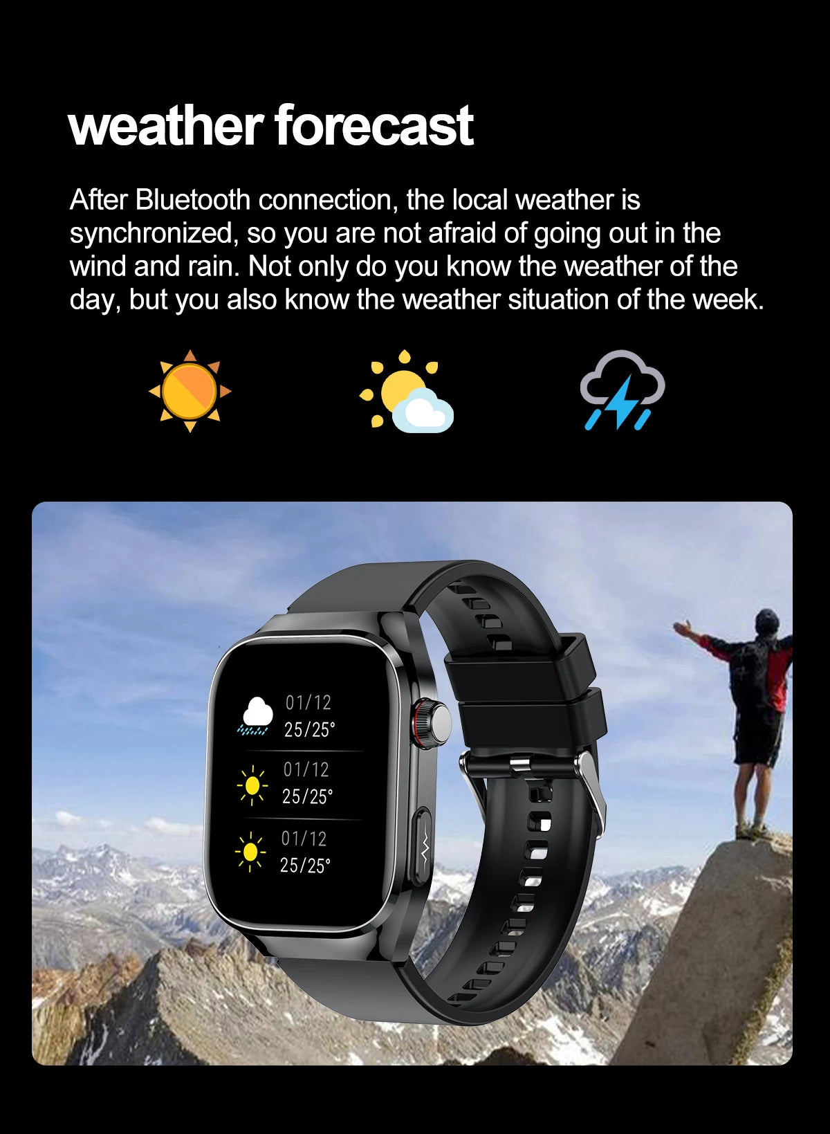 Montre Connectée Homme 2025 – Suivi Santé Avancé ECG+PPG – Surveillance Acide Urique & Lipides – Appels Bluetooth – Écran 2.04” AMOLED – Pour Android & iOS - BLACKBEARD OUTDOOR INDUSTRIES