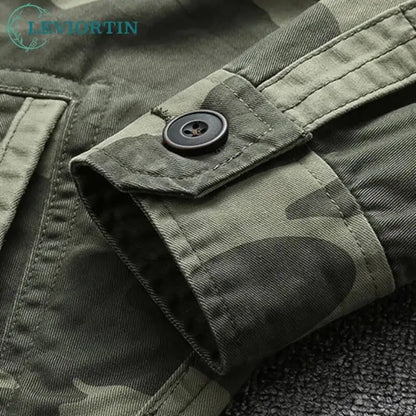 Veste Cargo Militaire Camouflage Homme — Coton Lourd, Col Montant, Multi-Poches | Workwear & Outdoor | S à XXXL - BLACKBEARD OUTDOOR INDUSTRIES