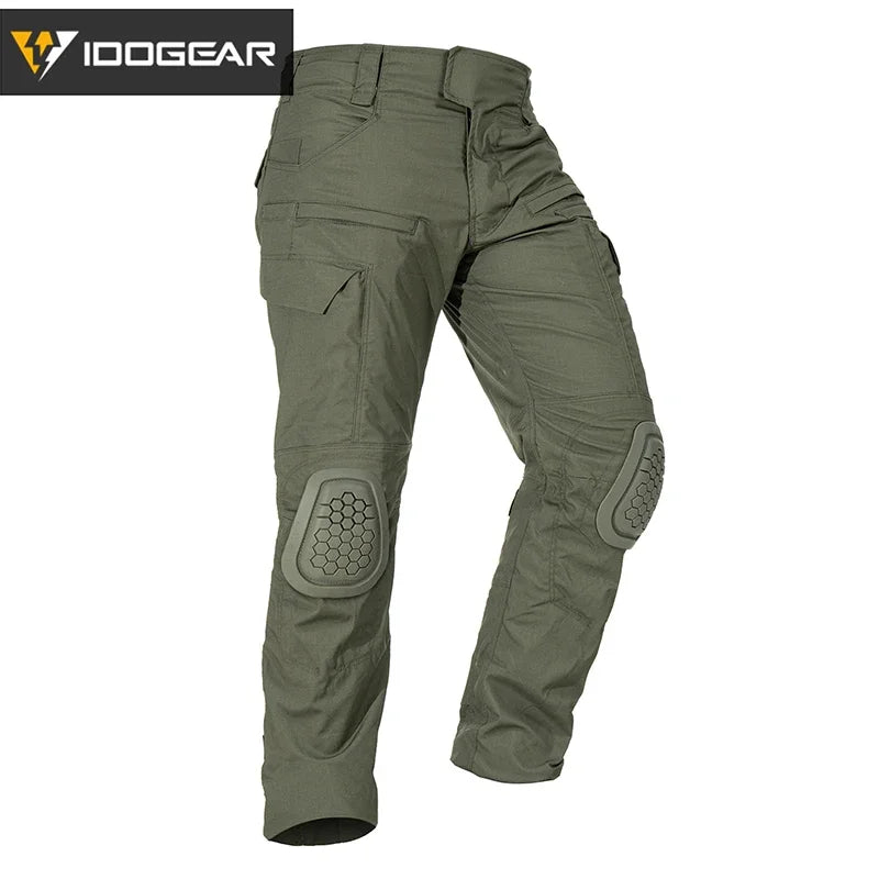 pantalon tactique idogear g4 combat genouillere ranger green