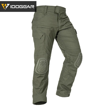 pantalon tactique idogear g4 combat genouillere ranger green