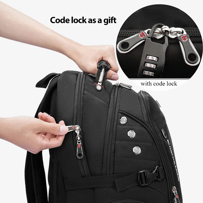 Sac à Dos Ordinateur Étanche 2025 – 17"/20" | Grande Capacité, USB, Antivol | Homme & Femme - BLACKBEARD OUTDOOR INDUSTRIES