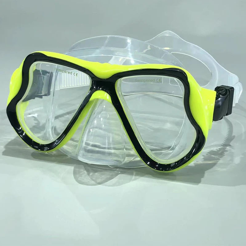 Masque de plongée et snorkeling adulte en verre trempé