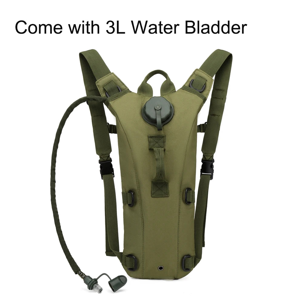 Sac à Dos d’Hydratation Outdoor avec Réservoir 3L – Imperméable pour Running, Randonnée, Vélo, Chasse et Camping - BLACKBEARD OUTDOOR INDUSTRIES