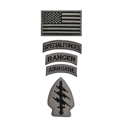 Patch Brodé Forces Spéciales avec Drapeau des États-Unis –  avec Velcro pour Casque, Vêtements et Équipements Militaires - BLACKBEARD OUTDOOR INDUSTRIES