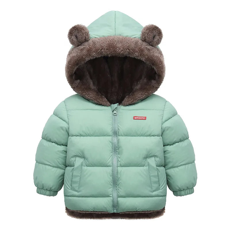Veste Bébé Fille & Garçon à Capuche en Coton Épais et Douillet – Manteau Polaire et Rembourré en Cachemire – Vêtement d’Hiver Chaud pour Enfants 4-6 Ans - BLACKBEARD OUTDOOR INDUSTRIES