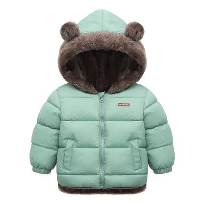 Veste Bébé Fille & Garçon à Capuche en Coton Épais et Douillet – Manteau Polaire et Rembourré en Cachemire – Vêtement d’Hiver Chaud pour Enfants 4-6 Ans - BLACKBEARD OUTDOOR INDUSTRIES