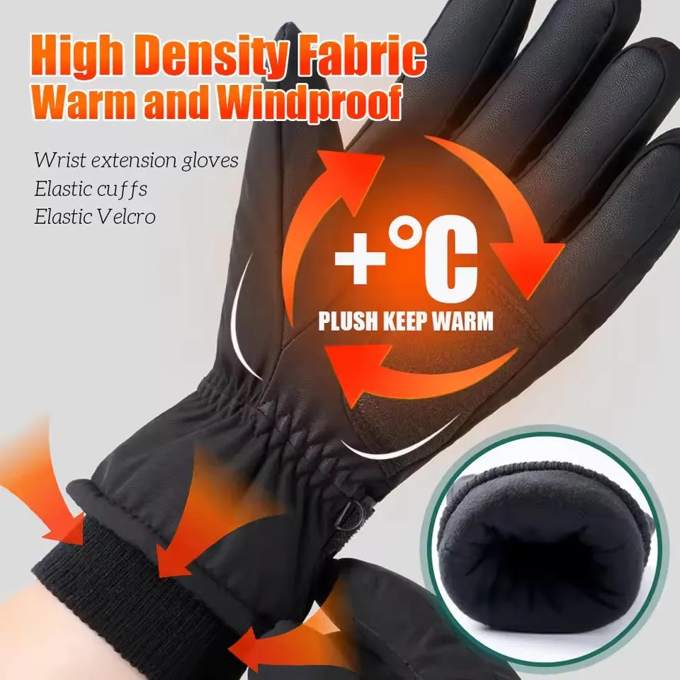 Gants Hiver Chauds GTUBIKE – Vélo Ski Randonnée Tactile Imperméable