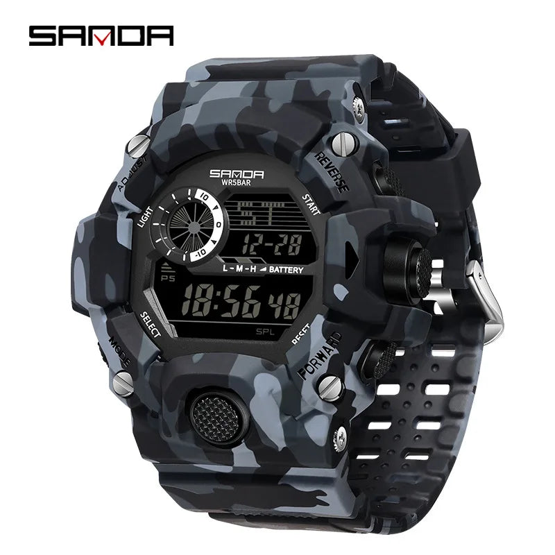 SANDA 2183 – Montre Électronique Homme - BLACKBEARD OUTDOOR INDUSTRIES