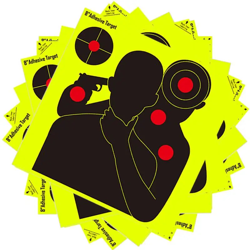 10 ou 30 CIBLES ADHÉSIVES RÉACTIVES SPLATTER – Ø 20 cm – ENTRAÎNEMENT AU TIR PRÉCIS - BLACKBEARD OUTDOOR INDUSTRIES