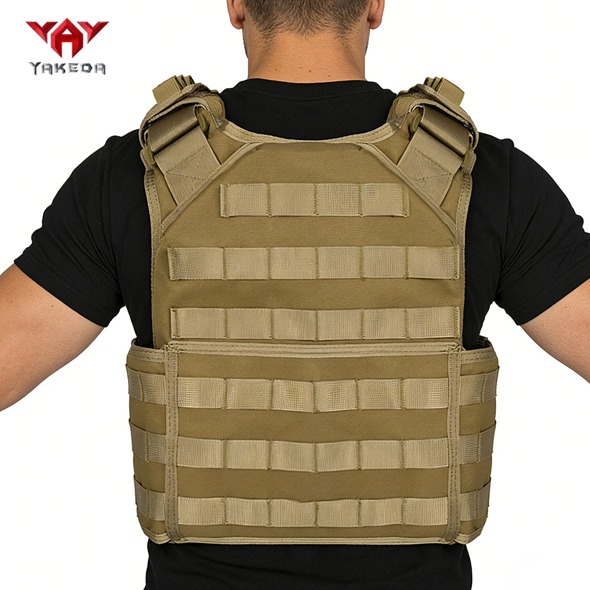 Porte-plaques tactique YAKEDA MOLLE – coloris coyote