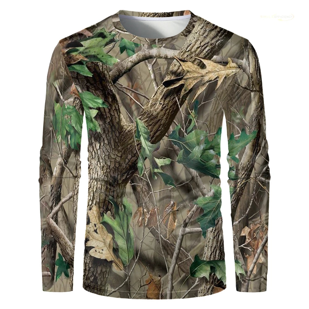 T-Shirt Camouflage Homme Manches Longues – Séchage Rapide, Pêche Chasse Randonnée | S-5XL - BLACKBEARD OUTDOOR INDUSTRIES
