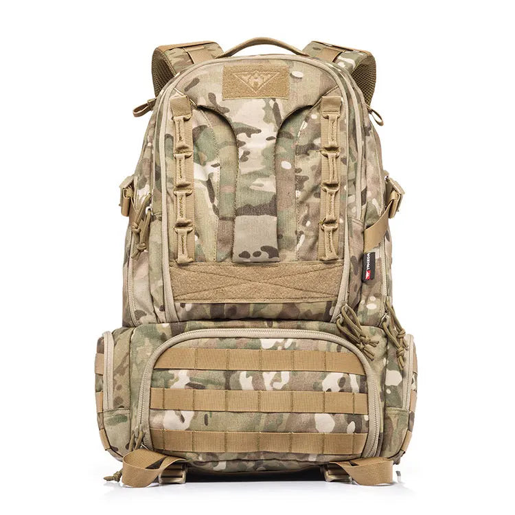 Sac à Dos Tactique Yakeda KF-007 45-50L Nylon 1000D – Camouflage ATFG, CP, BK, GN, TAN | Randonnée, Airsoft, Escalade