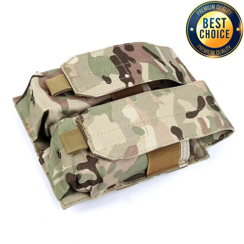 Tactical MOLLE 5.56mm Magazine Pouch – Double/Triple Mag Pouch pour M4, AR15, CS Rifle, Paintball & Chasse - BLACKBEARD OUTDOOR INDUSTRIES