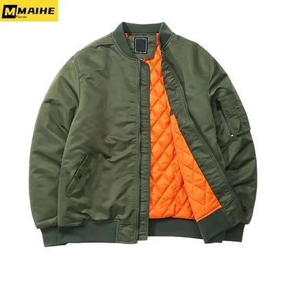 Veste Bomb MA1 Pilote Homme 2023 – Veste Baseball Épaissie Automne-Hiver, Coupe Casual et Militaire - BLACKBEARD OUTDOOR INDUSTRIES