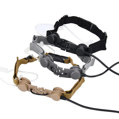 Microphone Laryngophone Tactique WADSN pour Radio Kenwood, BaoFeng UV-5R, UV-5X, UV-82 avec PTT U94 BLACKBEARD OUTDOOR INDUSTRIES