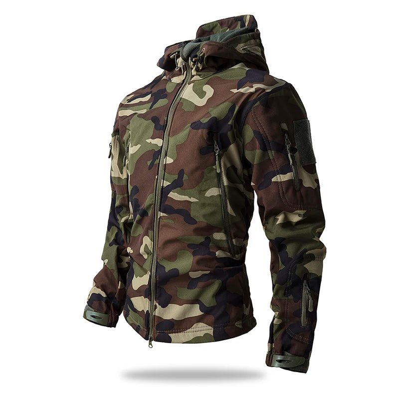 Veste Tactique Soft Shell Homme – Imperméable, Polaire, Camouflage | Chasse & Outdoor