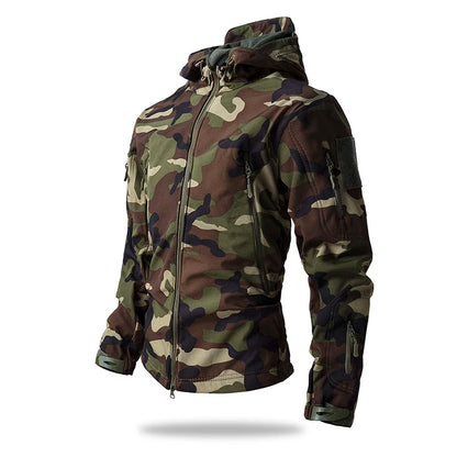 Veste Tactique Soft Shell Homme – Imperméable, Polaire, Camouflage | Chasse & Outdoor