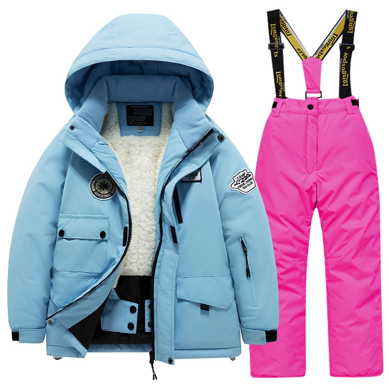 Combinaison de Ski Enfant – Imperméable, Chaude, Coupe-Vent | Garçon & Fille