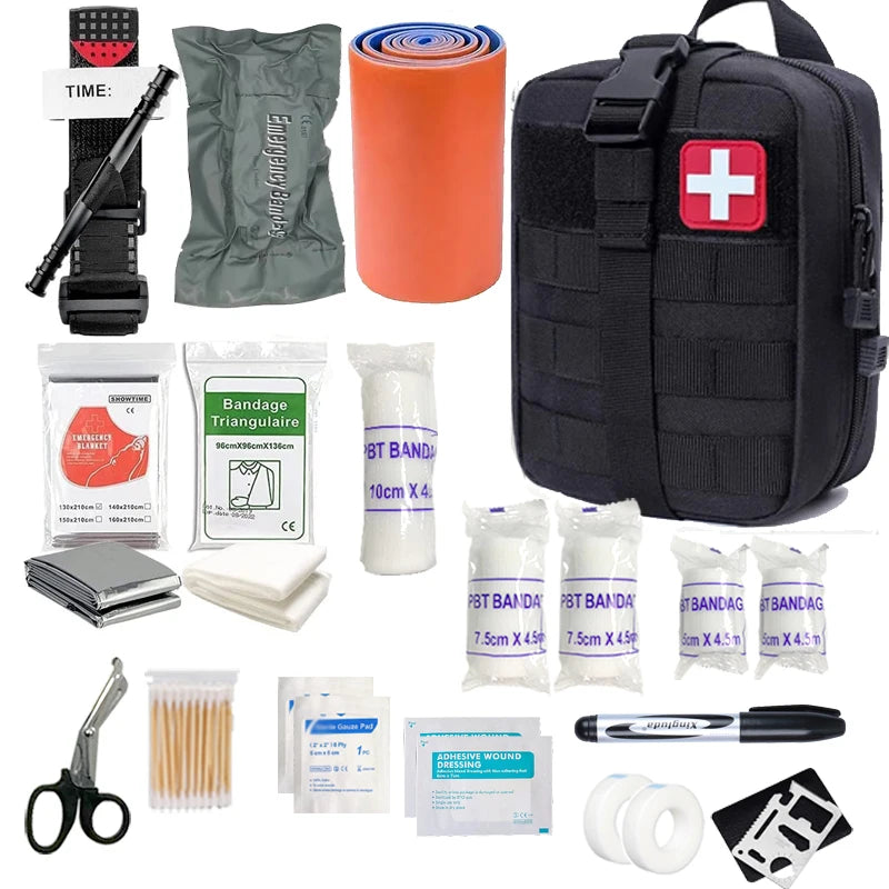 Kit de premiers secours IFAK – Noir ou rouge