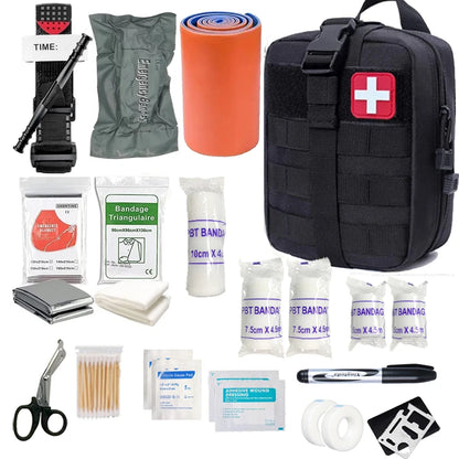Kit de premiers secours IFAK – Noir ou rouge