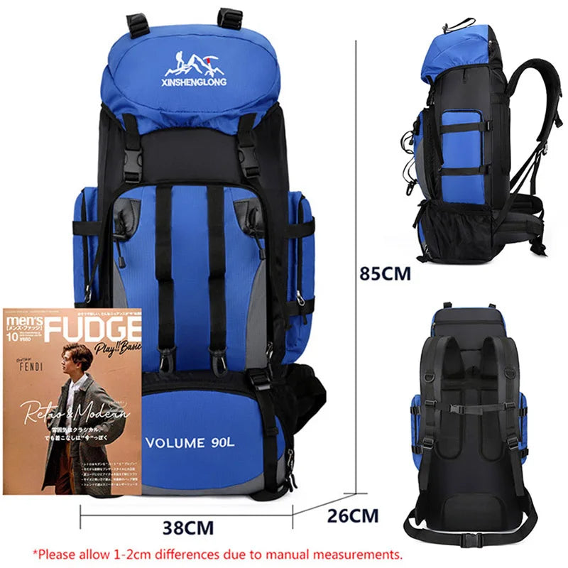 Sac à Dos de Randonnée Étanche 90L – Grand Volume pour Camping, Trekking, Voyage - BLACKBEARD OUTDOOR INDUSTRIES