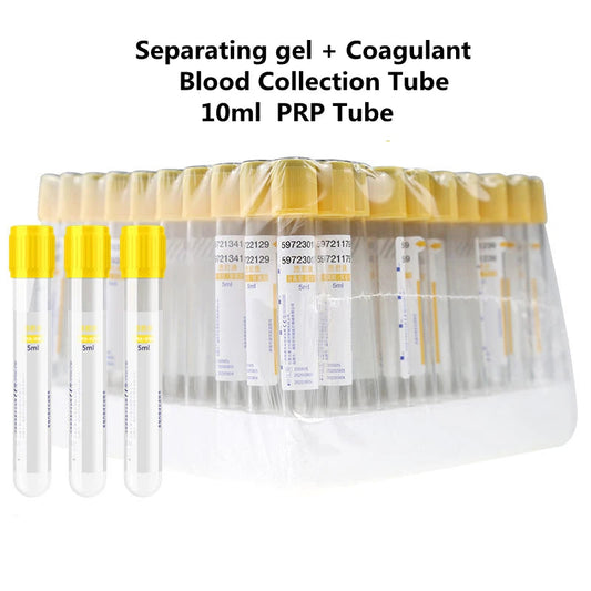 Tubes de Prélèvement Sanguin Sous Vide Jetables avec Gel de Séparation et Activateur de Coagulation – 10ml (10 ou 50 pièces) Ma boutique