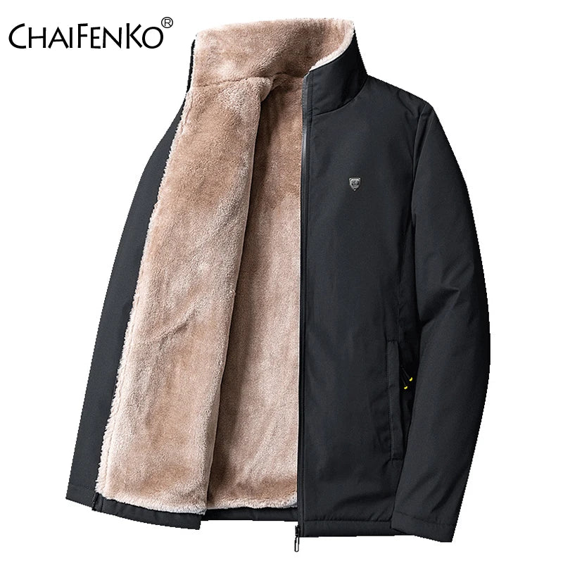 Veste Homme Hiver 2025 — Manteau Chaud Épais en Polaire Coupe Classique - BLACKBEARD OUTDOOR INDUSTRIES