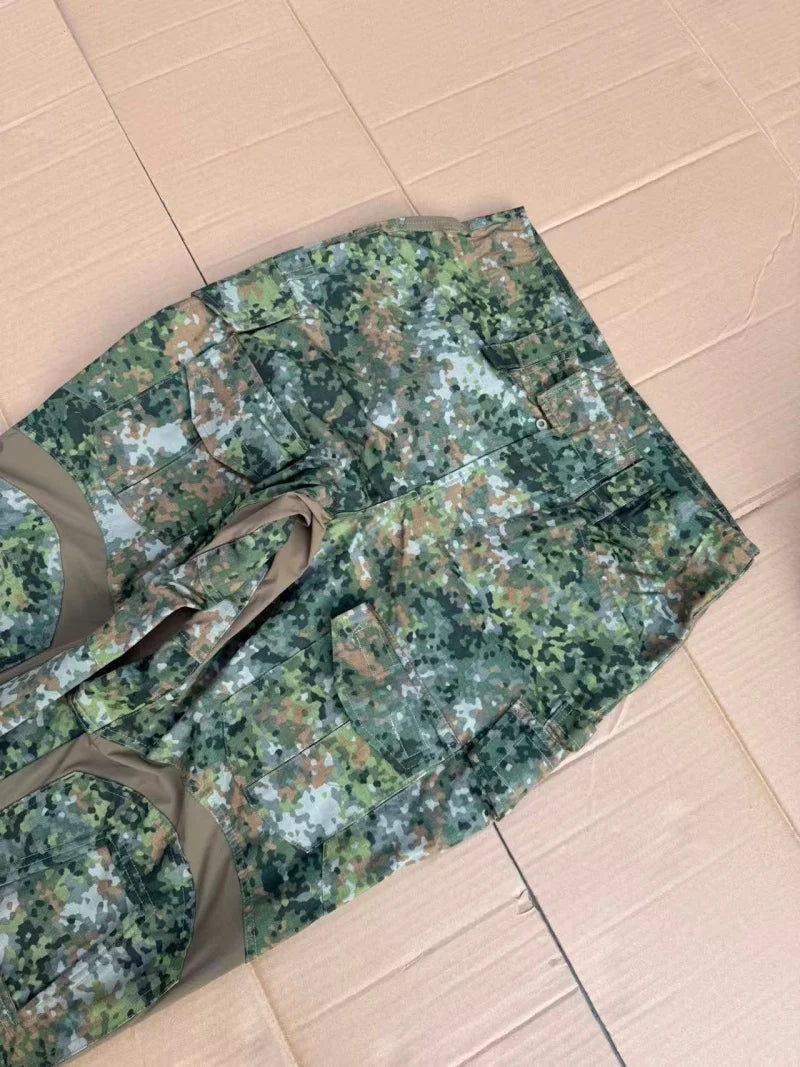 Pantalon tactique homme style G3, camouflage jungle néerlandais