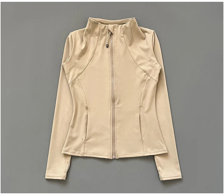 Veste Fitness à Col Montant pour Femme – Veste de Sport Slim-Fit à Fermeture Éclair, Séchage Rapide pour Yoga, Course et Cyclisme - BLACKBEARD OUTDOOR INDUSTRIES