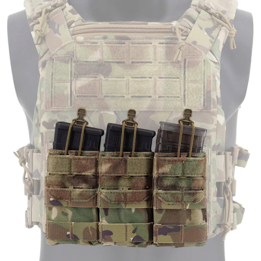 Porte-Chargeur Triple Tactique MOLLE – Nylon 500D | Compatible 556 M4 M16 | 6 Coloris - BLACKBEARD OUTDOOR INDUSTRIES