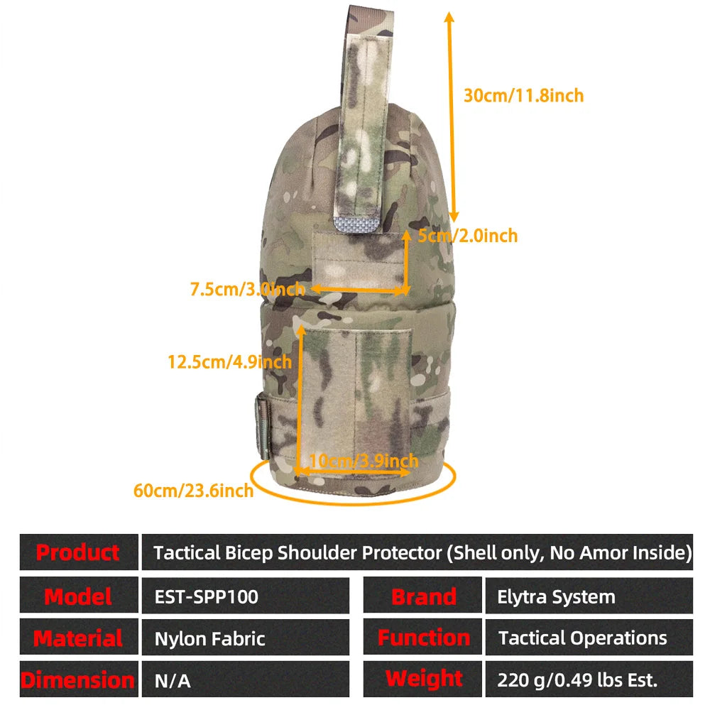 Protector Biceps Tactique en Maille Confortable - Protection Biceps Tactique Ajustable pour Chasse - BLACKBEARD OUTDOOR INDUSTRIES