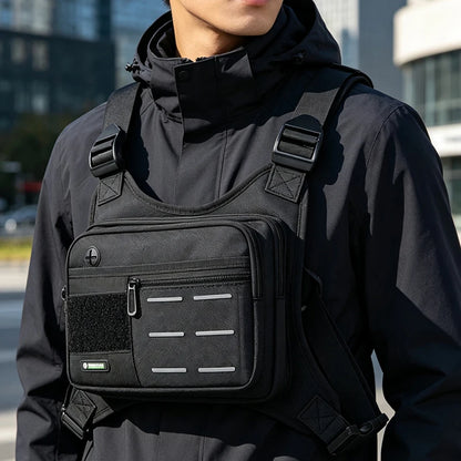 Sac de poitrine tactique MOLLE pour randonnée et outdoor