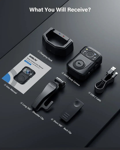 BOBLOV B4K5 4K Body Camera IP68 GPS Ma boutique