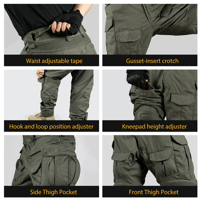 IDOGEAR G3 Combat Pants avec Genouillères Intégrées – Pantalon Tactique Homme Ranger Green / Noir - BLACKBEARD OUTDOOR INDUSTRIES
