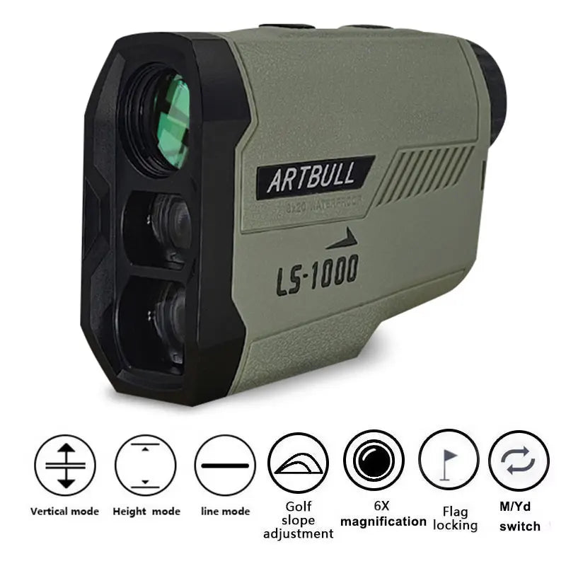 ARTBULL Télémètre Laser 1000M 650M avec Verrouillage de Drapeau et Mesure de Distance pour Chasse Monoculaire