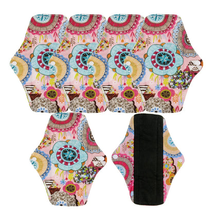 VEJYO – Lot de 5 Serviettes Hygiéniques Lavables en Charbon de Bambou Réutilisables Ma boutique