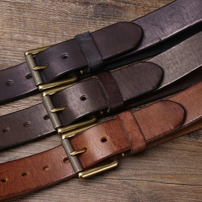 Ceinture Vintage en Cuir de Vachette Véritable Ma boutique