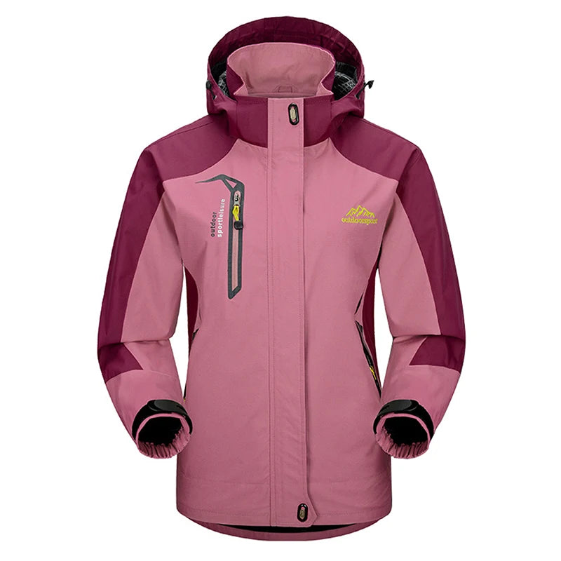 Veste Randonnée Femme Imperméable Coupe-Vent – Capuche Amovible, Multi-Poches - BLACKBEARD OUTDOOR INDUSTRIES