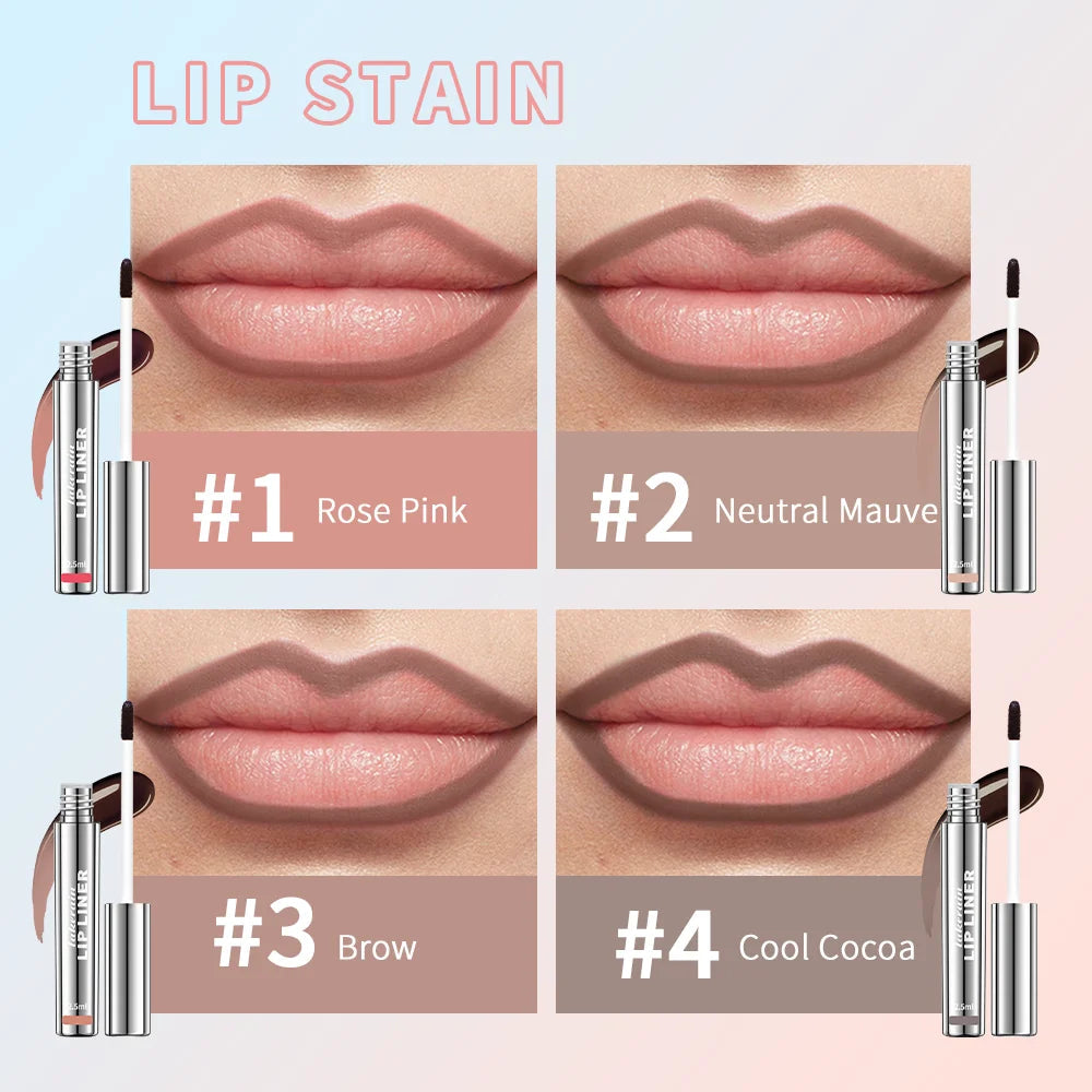 Waterproof Lip Liner Peel Off Tattoo Lipgloss Waterproof Long Lasting Matte Lip Tint Brown Contour Tear-off Lips Stain Cosmetic BLACKBEARD OUTDOOR INDUSTRIES