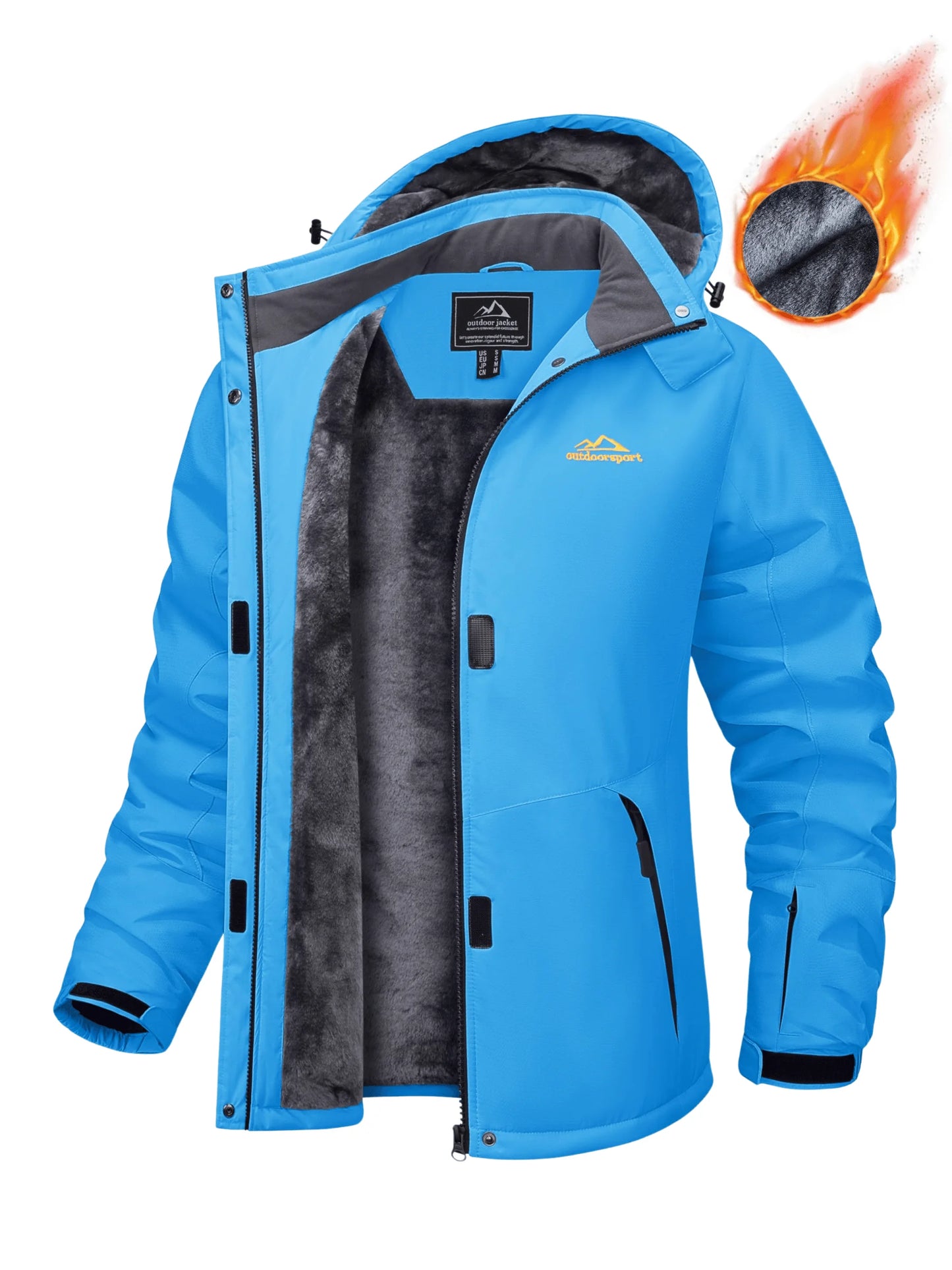 Veste Parka Hivernale TACVASEN pour Femme – Manteau à Capuche en Polaire, Imperméable et Coupe-Vent avec 5 Poches Zippées pour Ski et Snowboard - BLACKBEARD OUTDOOR INDUSTRIES