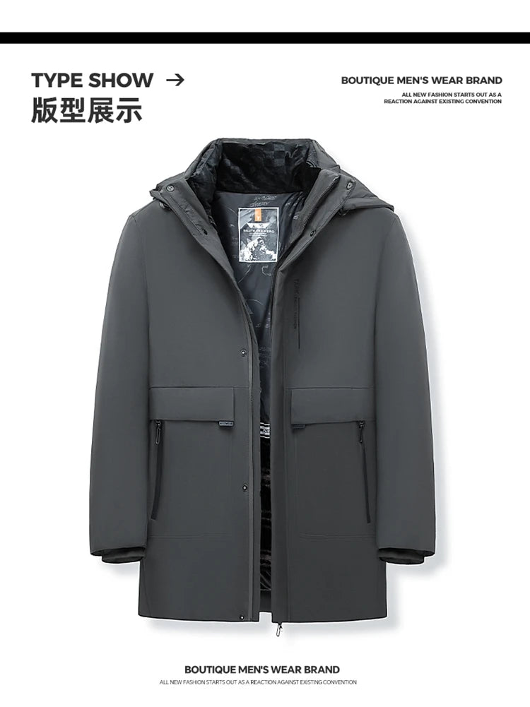 Parka Homme d'Hiver avec Col à Capuche, Résistante à l'Eau et au Vent - Confort et Chaleur -40°C BLACKBEARD OUTDOOR INDUSTRIES