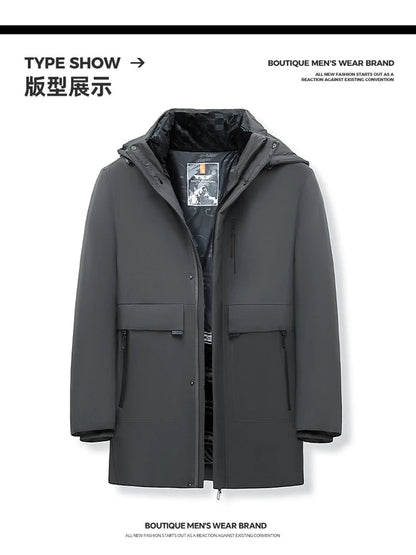 Parka Homme d'Hiver avec Col à Capuche, Résistante à l'Eau et au Vent - Confort et Chaleur -40°C BLACKBEARD OUTDOOR INDUSTRIES