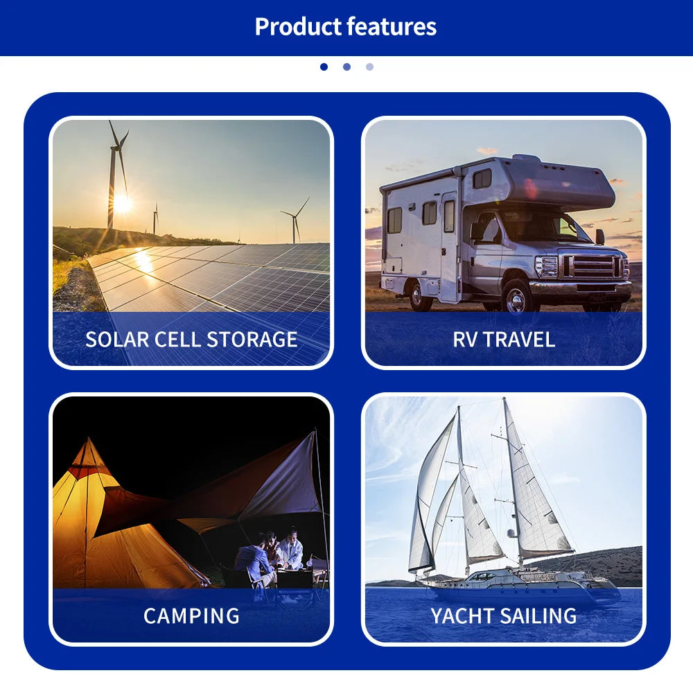 Batterie LiFePO4 PWOD 12V 100Ah – Pack BCI Group 24 Pour VR, Bateau, Camping, Énergie Solaire - BLACKBEARD OUTDOOR INDUSTRIES